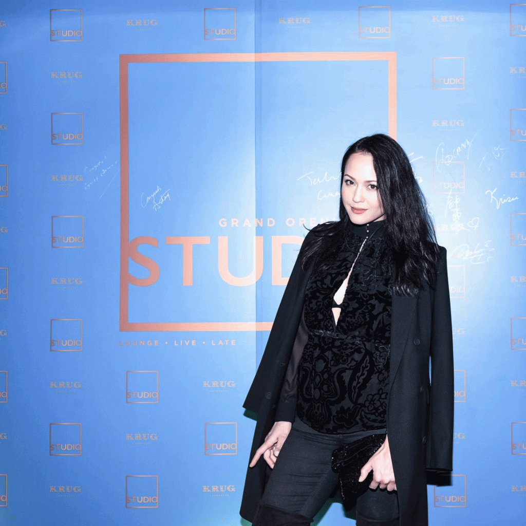 Studio Late night lounge Jazz venue in Hong Kong opening night celebrity photoboard