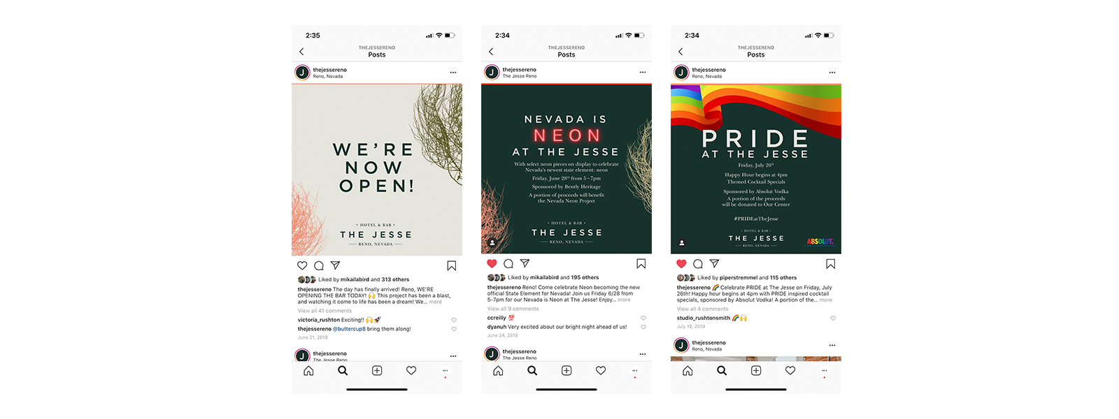 Rushton Smith - Custom Branding - The Jesse Hotel & Bar - Custom Social Media Template